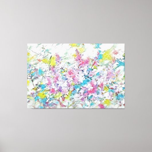 *~* TV2抽象芸術薄紫Art Stretted Canvas Print キャンバスプリント (正面)