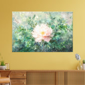 *~* TV2 独身の Peony Stretted Canvas Print キャンバスプリント (インサイチュ (リビング))