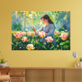 *~* TV2 Garden Tulip Girl Streted Canvas Print キャンバスプリント (インサイチュ (リビング))