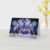 *~* TV2 One IRIS FLOWER悔やみや弔慰ラブライト カード (黄色い花)