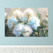 *~* TV2 Soft Blue Hydrangea Canvas Print キャンバスプリント (インサイチュ (ウッドフロア))