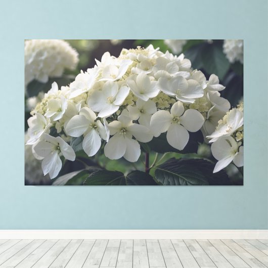 *~* TV2 Soft Hydrangea Streted Canvas Print キャンバスプリント (インサイチュ (ウッドフロア))