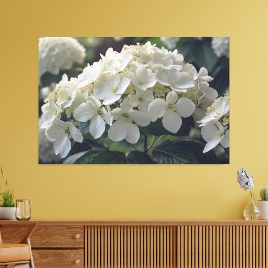 *~* TV2 Soft Hydrangea Streted Canvas Print キャンバスプリント (インサイチュ (リビング))