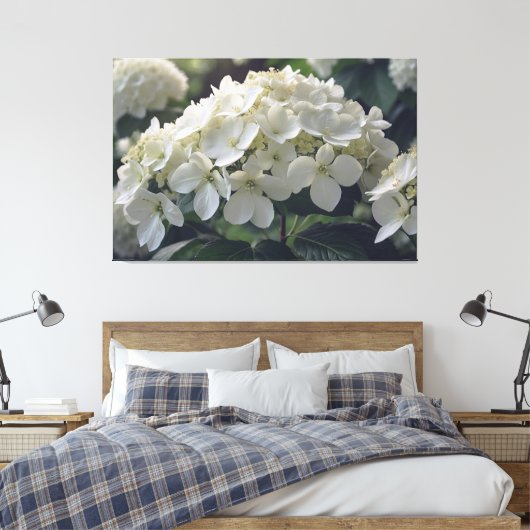 *~* TV2 Soft Hydrangea Streted Canvas Print キャンバスプリント (インサイチュ (寝室))