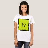 Tv - トルコバン猫 化学元素周期表 tシャツ (正面フル)