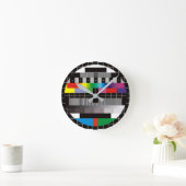 TV ラウンド壁時計 (ホーム)