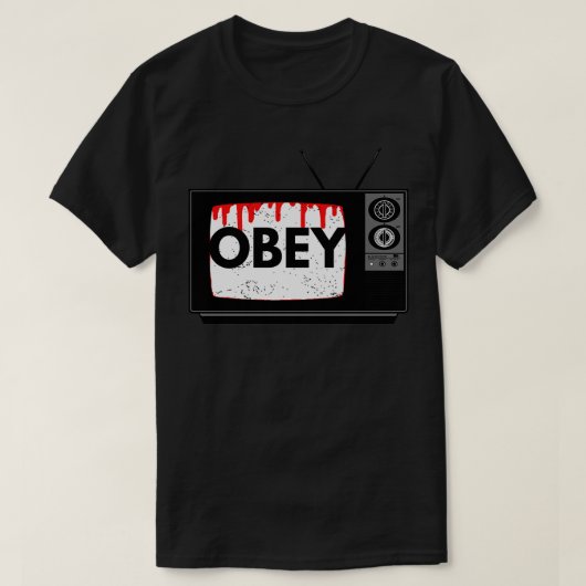 TV 80sホラースタイルに従う Tシャツ (デザイン正面)