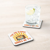 TV-80s音楽トリビュートで太陽が輝く コースター (右側)