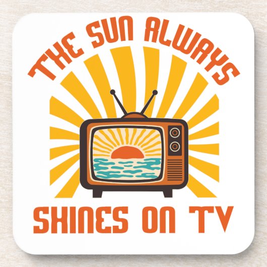 TV-80s音楽トリビュートで太陽が輝く コースター (正面)