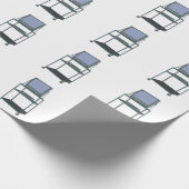 TV and VCR cart Classroom 80s 90s Funny School ラッピングペーパー (角)