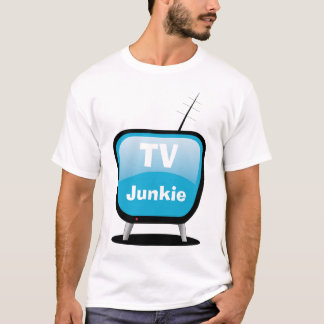 TV Junkie – 漫画スタイルTV Tシャツ