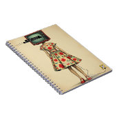 TV Lady Portrait Notebook ノートブック (右側)