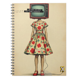 TV Lady Portrait Notebook ノートブック