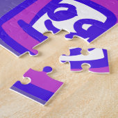 TV　purple　pink　Japan ジグソーパズル (側面)