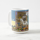 TV Repairman | Absurd Wordplay Humor Classic コーヒーマグカップ (正面左)