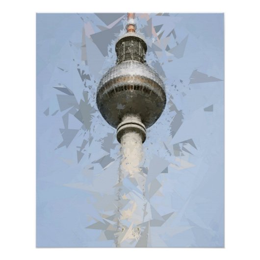 TV Tower Fernsehturm Berlin，ドイツ ポスター (正面)