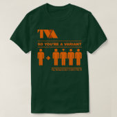 TVA変異体 Tシャツ (デザイン正面)