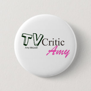 TVCriticAmyのロゴ標準的なボタンのバッジ 缶バッジ