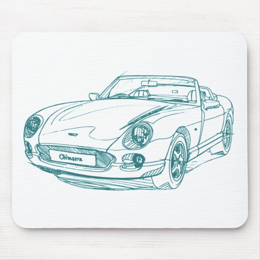 TVRのChimaera 1994年 マウスパッド (正面)