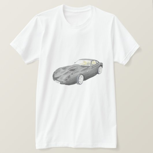 TVRカスタマイズ可能なトスカナ式のクラシックな車のTシャツの芸術 Tシャツ (デザイン正面)