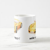 TVR Sagarisクラシックな車のマグは、"目覚めます幸せ" コーヒーマグカップ (中央)