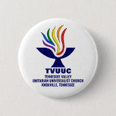TVUUCテネシー渓谷ユニテリアン大学 缶バッジ (正面)