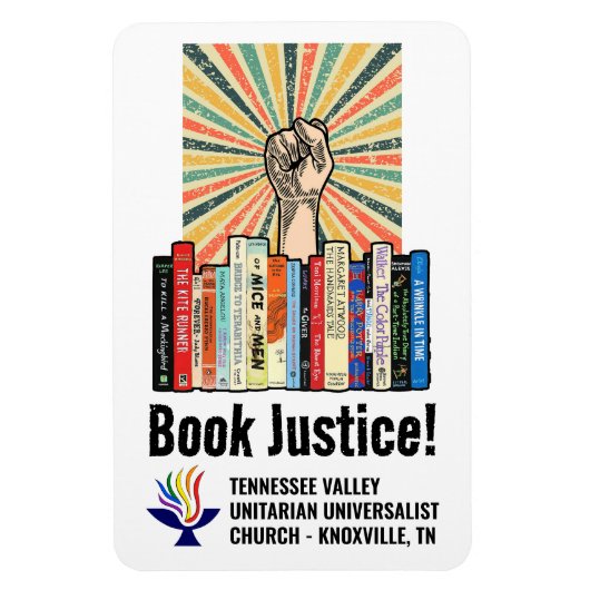 TVUUC - Book Justice! マグネット (縦)