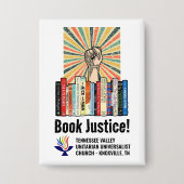 TVUUC - Book Justice! 缶バッジ (正面)
