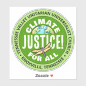 TVUUC Climate Justice!すべて シール (シート)