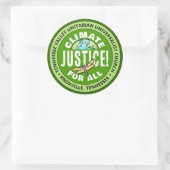 TVUUC Climate Justice!すべて ラウンドシール (バッグ)