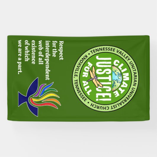 TVUUC Climate Justice! For All 横断幕 (横)