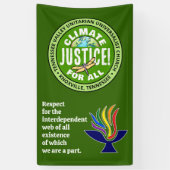 TVUUC Climate Justice! For All 横断幕 (縦)