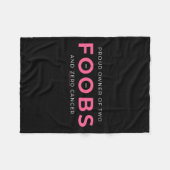 Twのがん誇りを持った再生乳房切除 フリースブランケット (正面(横))