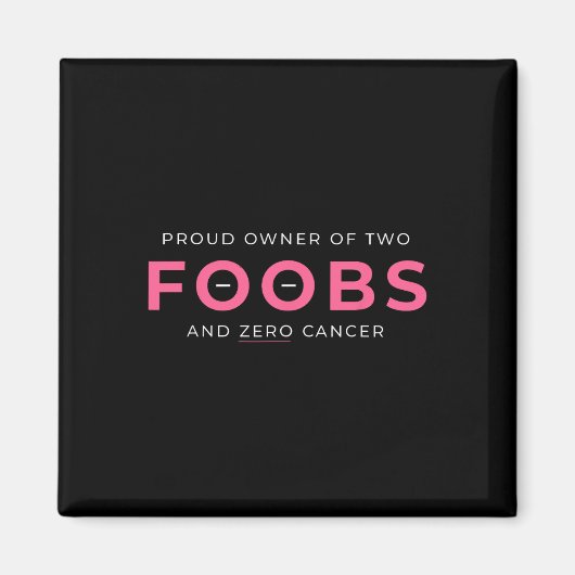 Twのがん誇りを持った再生乳房切除 マグネット (正面)