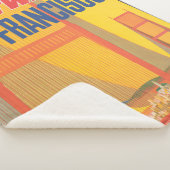 Twaのサンフランシスコ飛んでいるへの旅行ポスター シェルパブランケット (3/4)