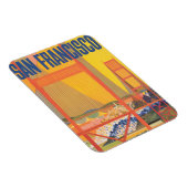 Twaのサンフランシスコ飛んでいるへの旅行ポスター マグネット (右側)