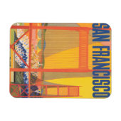 Twaのサンフランシスコ飛んでいるへの旅行ポスター マグネット (横)