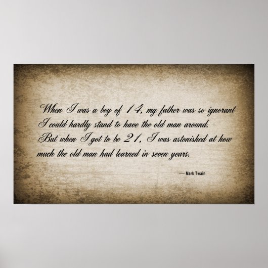 TWAINの高齢化に関する引用文 ポスター (正面)