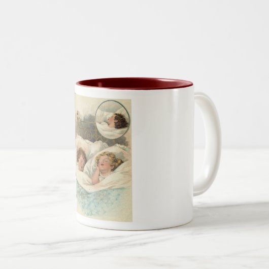 Twasクリスマスのマグの前の夜 ツートーンマグカップ (正面右)