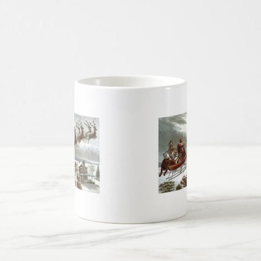 Twasクリスマスの前の夜 コーヒーマグカップ (中央)