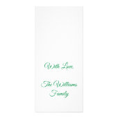 Twasクリスマスの有名な詩の前の夜 ラックカード (裏面)