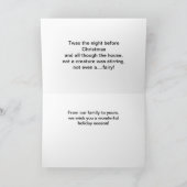 Twasクリスマスカードの前の夜 シーズンカード (内部)