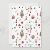 ’Twas a Christmas Birthday | Holiday Wreath  招待状 (裏面)