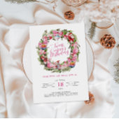 ’Twas a Christmas Birthday | Holiday Wreath  招待状