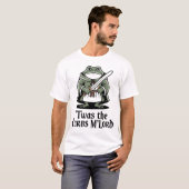 Twas The Carbs M’Lord – Funny Medieval Frog Meme Tシャツ (正面フル)
