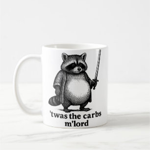 TWAS The Carbs M'Lord アライグマ   中世ゴミ屋敷Tシャツ コーヒーマグカップ