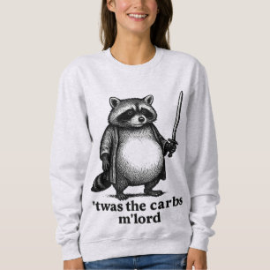 TWAS The Carbs M'Lord Raccoon 中世トラッシュパーカー スウェットシャツ