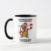 Twas the Night Before Christmas Mouse Mug マグカップ (左)