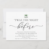 Twas The Night Before Classy Rehearsal Dinner 招待状 (正面)