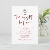 Twas The Night Before Wedding Rehearsal Dinner 招待状 (スタンド正面)